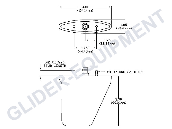 Rami Flarm (868 - 915MHz) buiten antenne monopool [AV-75]